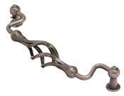Chunky cage drop handle, antique pewter 192mm centres