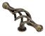 Chunky cage knob, antique brass 122mm length