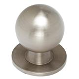 Iron knob 25mm brushed nickel