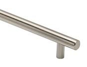 16mm bar handle brushed nickel 477mm centres