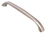 Bridge handle, brushed nickel 192mm centres