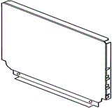 Blum Steel Back to Suit 224 x 800mm Grey R906