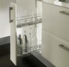 Wirework. Chrome Wire Pull Out Unit 150mm With Two Baskets