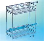 Wirework. Chrome Wire Pull Out Unit 300mm With Two Baskets