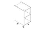 400mm Base ClicBox Kitchen Cabinet in White