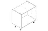 900mm Drawer Base ClicBox Kitchen Cabinet in White