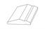 Cornice, 3mtr top fixed shaker style swiss pear tree