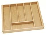 Beech cutlery insert for 600mm cabinet using Tandembox.