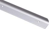 Satin aluminium corner joint connector for 40mm worktop with 10mm radius