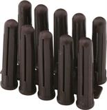 Wall plugs Brown to suit 10, 12, 14 screw heads