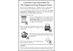 Door Care Instructions