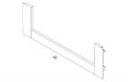 Blum Legrabox &#39;C&#39; height inner drawer front to suit 600mm (element) s/steel