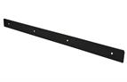 Black end strip for 40mm worktop with 3mm radius