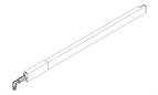 Blum Antaro CENTRAL gallery rail to suit 450mm silk white, RH