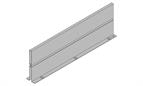 Blum Antaro / Intivo dividing wall to suit 450mm NL  metallic grey