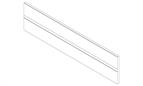 Blum Antaro / Intivo cross divider to suit 300mm cabinet  silk white