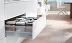 Blum Antaro Tandembox D-Height(450mm) Glass Design Element, Metallic Grey | 50kg