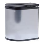 Pearl Automatic waste bin steel/black 13ltr