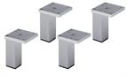 Aluminium carcase leg 110mm, set of 4