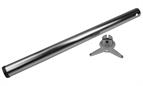 Breakfast bar leg - 870 x 60mm, Brushed nickel