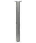 Square breakfast bar leg - 870 x 60mm, brushed nickel