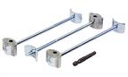 Worktop jointing zipbolt 170mm, pack of 3 including 5mm hex drive