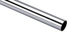Round, wardrobe rail - 19mm x 2.5mtr, chrome