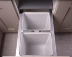 Ace Pull out waste bin to suit 400mm cabinet 2 x 20L Light Grey