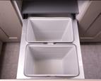 Ace Pull out waste bin to suit 450mm cabinet 2 x 30L Light Grey