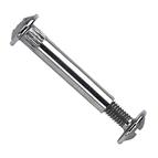 Sleeve nut nickel plated  M4 5x27mm including screw (tubetti)