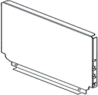 Blum Steel Back to Suit 183 X 500mm Grey R906