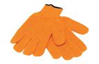 Orange criss cross work glove