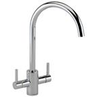 Reginox Genesis Tap Chrome Dual Lever Chrome, includes fixing kit