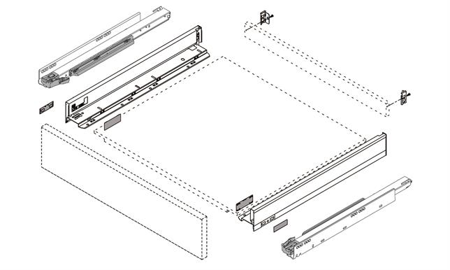 Legrabox Blumotion and Tip-On N-Height Drawers