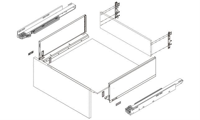 Legrabox Blumotion and Tip-On C-Height Drawers