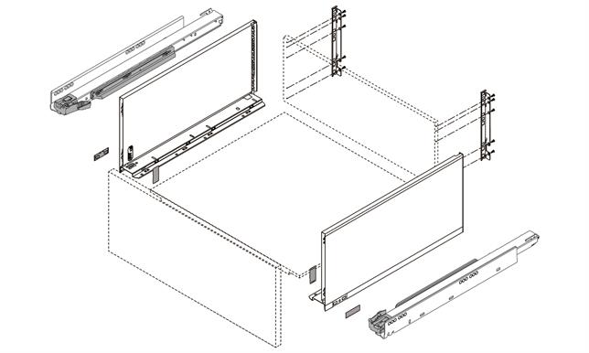 Legrabox Blumotion and Tip-On F-Height Drawers
