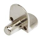 Shelf support with 5mm pin, 10mm lug nickel plated