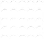 Self-adhesive cover cap, white, 14mm (25 per sheet)