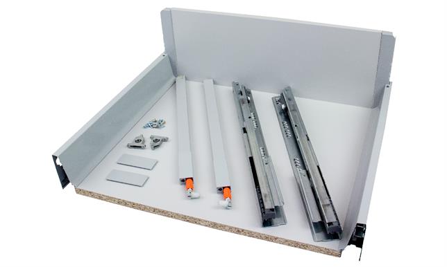 Pre-assembled pan drawer