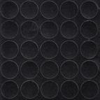 Self-adhesive cover cap, Black textured, 14mm (25 per sheet)		