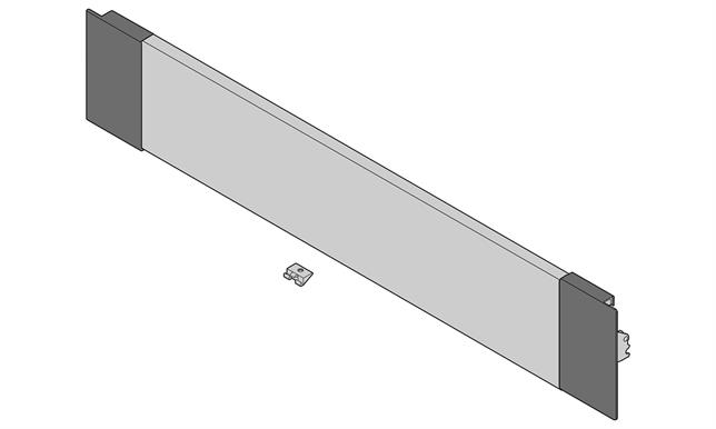 Internal cutlery drawer front