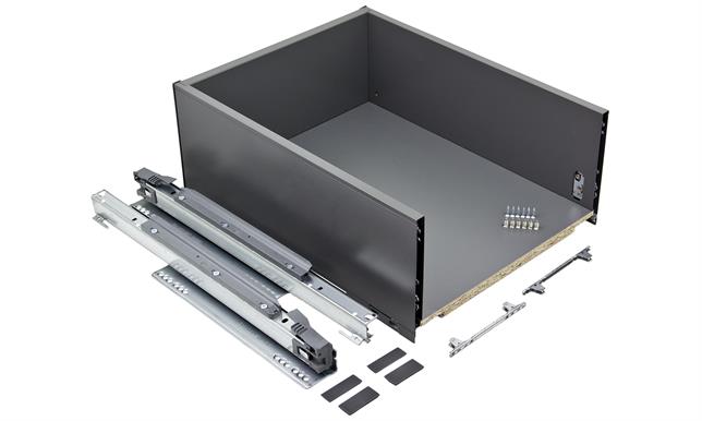 Pre-assembled pan drawer