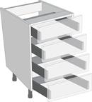 Legrabox Orion Grey 900mm Cabinet Pack, 4 Cutlery Drawers