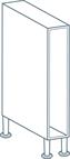 150mm Base Unit Carcass in Light Grey (Flat Pack)