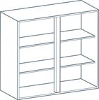 900 x 720mm Wall Unit Carcass in Light Grey (Flat Pack)