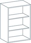 500 x 900mm Wall Unit Carcass in Light Grey (Flat Pack)