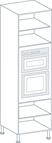 600 x 2150mm Tall Oven Housing Unit Carcass in Light Grey (Flat Pack)