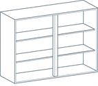 1000 x 720mm Wall Unit Carcass in White (Flat Pack)