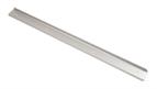 Satin aluminium corner joint connector for 40mm worktop with 6mm radius