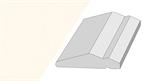 Cornice GL2, 3mtr top fixed shaker style pale cream